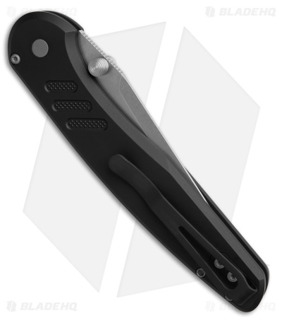 Pro-Tech Avalon Button Lock Knife Knurled Black Al (4.25" SW MagnaCut) *DISC*