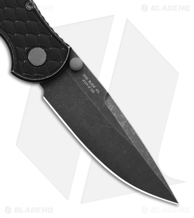 Pro-Tech TR-3 Integrity Button Lock Knife Battleworn Black (3.5" Acid Wash)