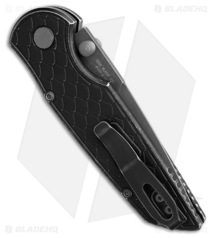 Pro-Tech TR-3 Integrity Button Lock Knife Battleworn Black (3.5" Acid Wash)