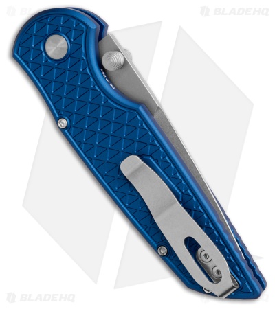 Pro-Tech TR-3 Integrity Button Lock Knife Blue Relic (3.5" Stonewash)
