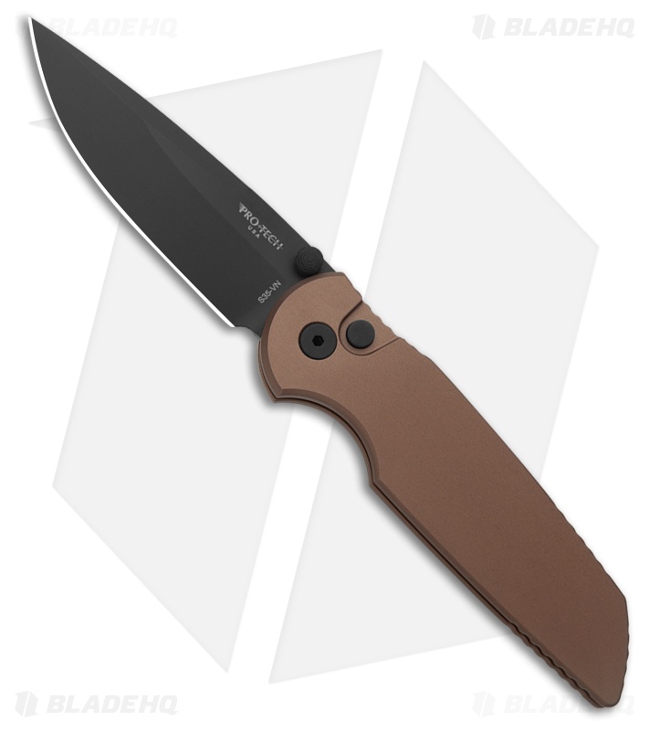 Pro-Tech TR-3 FDE Al Drop Point Black S35VN