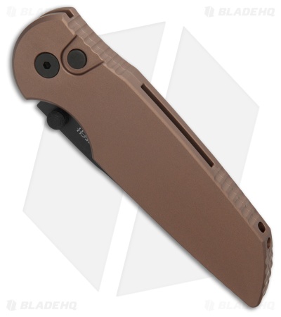 Pro-Tech TR-3 Integrity Button Lock Knife FDE Aluminum (3.5" DLC)