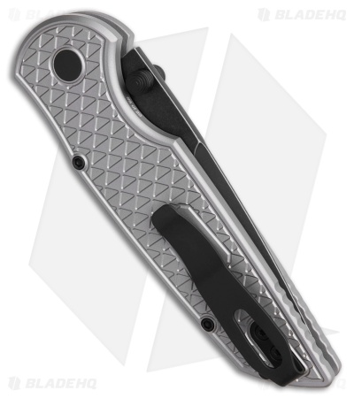 Pro-Tech TR-3 Integrity Button Lock Knife Gray Relic Aluminum (3.5" DLC)