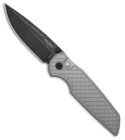 Pro-Tech TR-3 Integrity Button Lock Knife Gray Relic Aluminum (3.5" DLC)