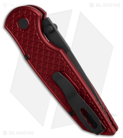 Pro-Tech TR-3 Integrity Button Lock Knife Red Relic Aluminum (3.5" DLC)