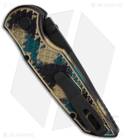 Pro-Tech TR-3 Integrity Button Lock Knife Relic Textured Shipwreck (3.5" DLC)
