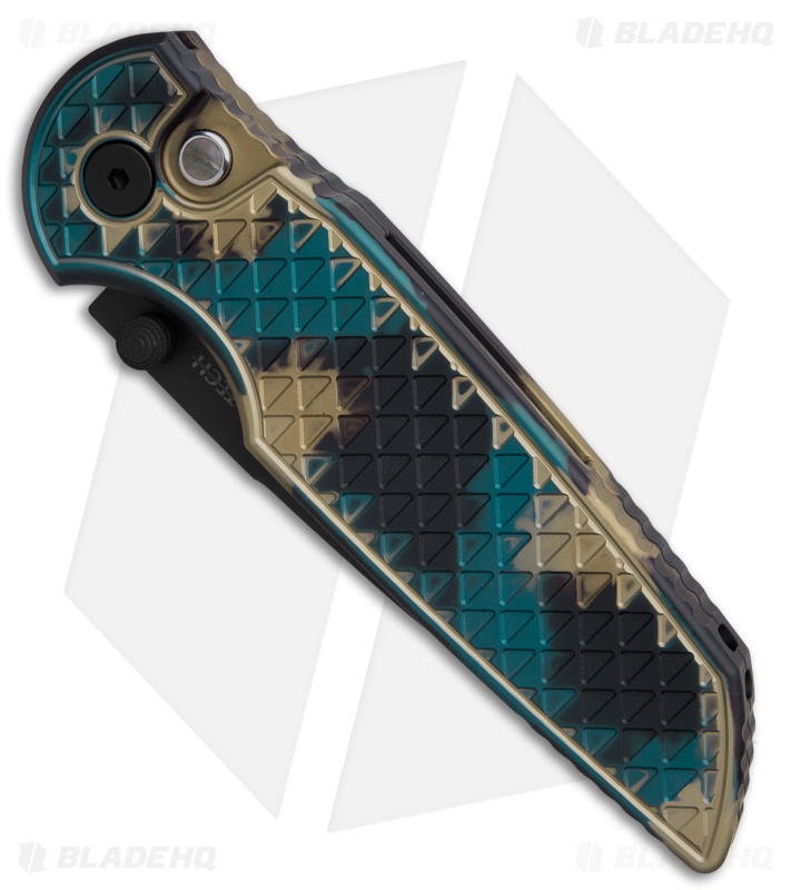 Pro-Tech TR-3 Integrity Button Lock Knife Relic Textured Shipwreck (3.5" DLC)