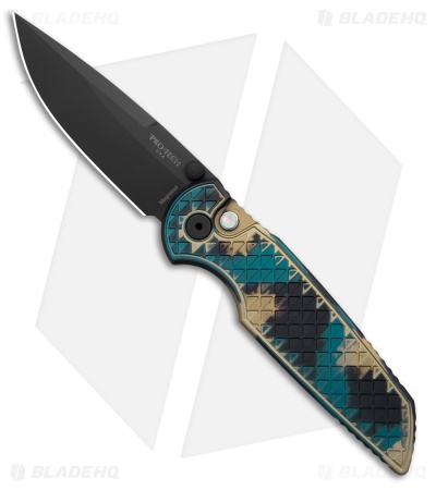 Pro-Tech TR-3 Integrity Button Lock Knife Relic Textured Shipwreck (3.5" DLC)