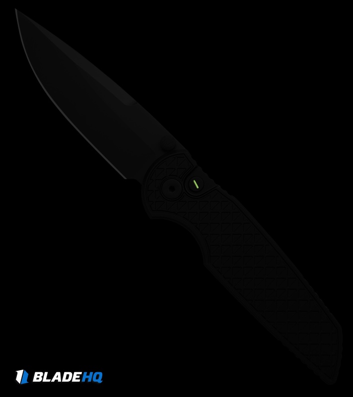 Pro-Tech TR-3 Integrity Operator Button Lock Knife Black Relic Al (3.5" Black)