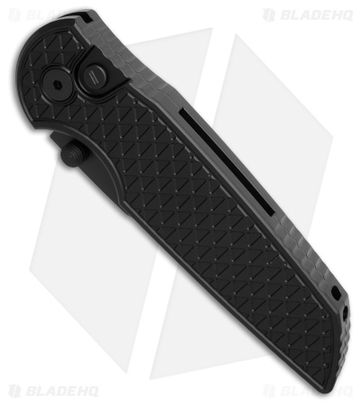 Pro-Tech TR-3 Integrity Operator Button Lock Knife Black Relic Al (3.5" Black)