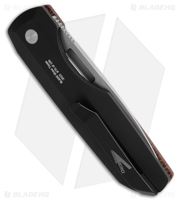 Vero Engineering + Pro-Tech Synapse Auto Knife Burlap Canvas Micarta (3.5" SW)