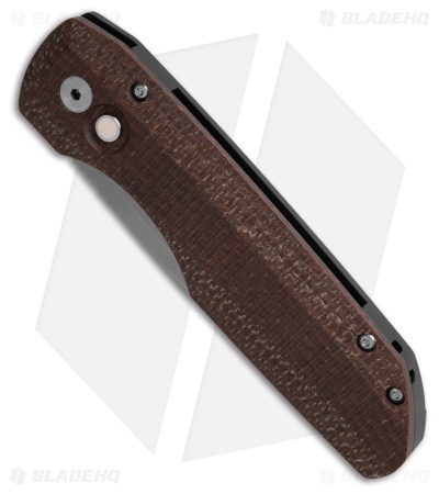 Vero Engineering + Pro-Tech Synapse Auto Knife Burlap Canvas Micarta (3.5" SW)