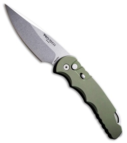 Pro-Tech TR-4 Automatic Knife Solid Green Aluminum (4" SW MagnaMax)