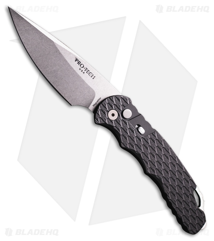 Pro-Tech TR-4.F5 Tactical Response 4 Automatic Knife Black Feather Grip (4" SW)