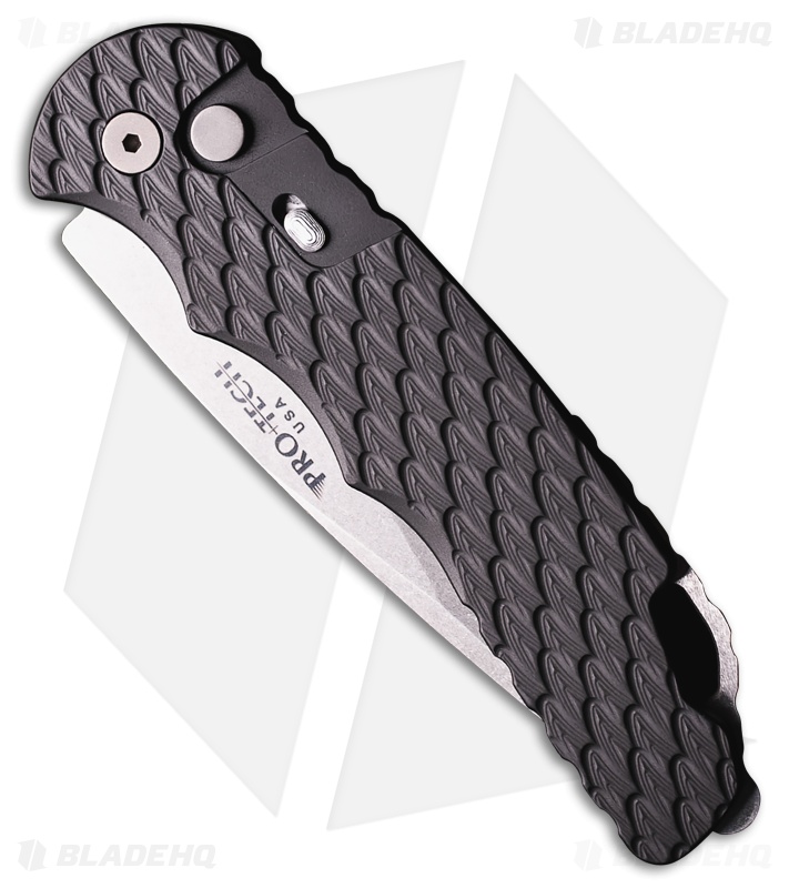 Pro-Tech TR-4.F5 Tactical Response 4 Automatic Knife Black Feather Grip (4" SW)