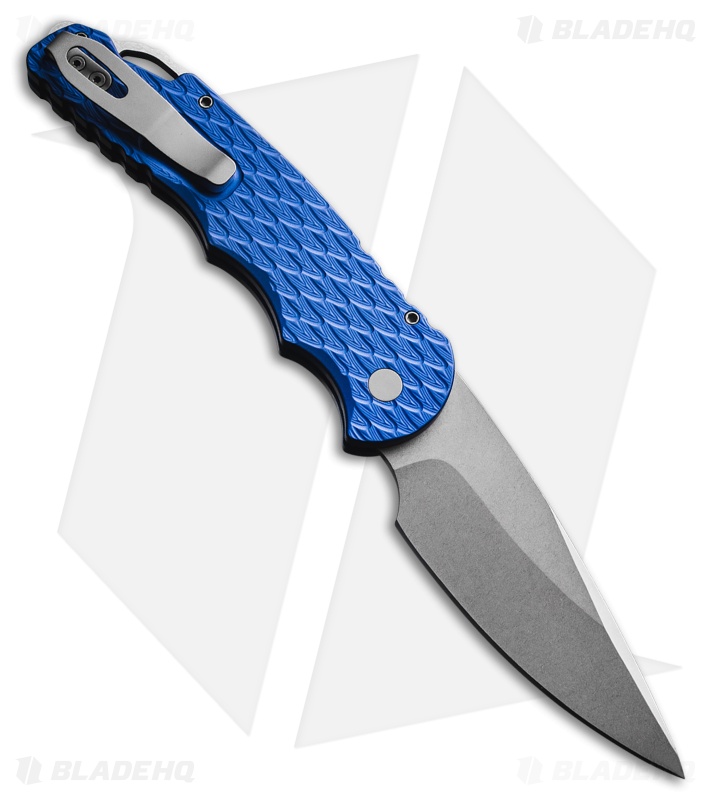 Pro-Tech TR-4 Tactical Response 4 Auto Knife Blue Feather Texture Al (4" SW)