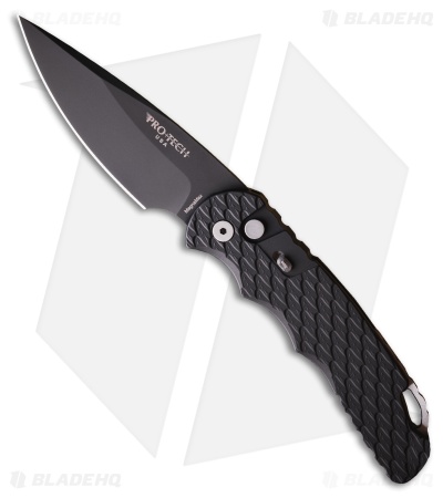 Pro-Tech TR-4 Tactical Response 4 Auto Knife Black Feather Texture Al (4" DLC)
