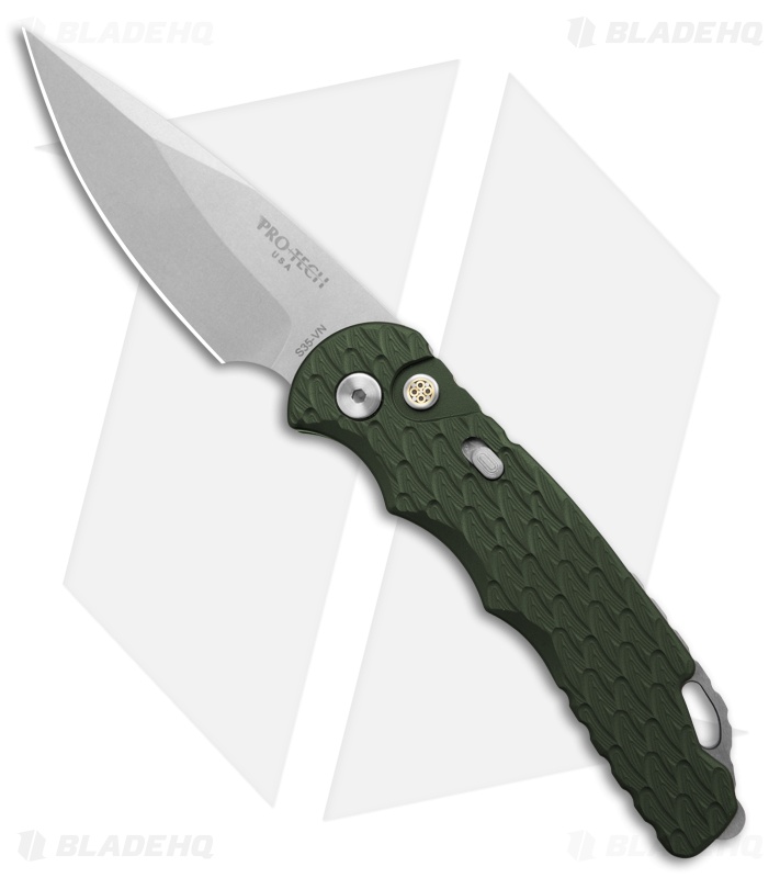 Pro-Tech TR-5 Tactical Response Automatic Feathered Green Al (3.25" SW)