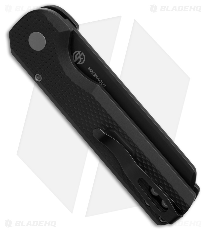 Pro-Tech Slimfoot Automatic Knife Black Textured Aluminum (3.1" DLC MagnaCut)