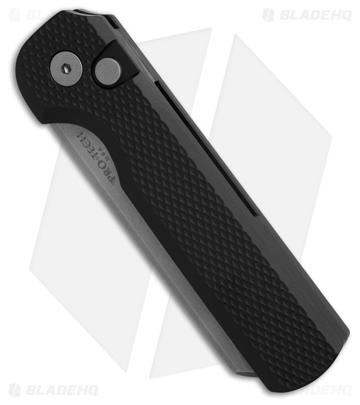Pro-Tech Slimfoot Automatic Knife Black Textured Aluminum (3.1" SW MagnaCut)