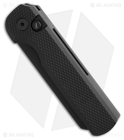 Pro-Tech Slimfoot Operator Automatic Knife Black Textured Aluminum (3.1" DLC)