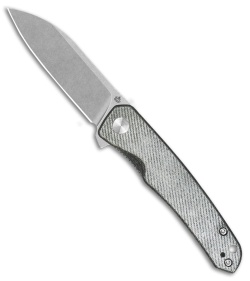 QSP Otter Liner Lock Knife Denim Micarta (2.7" Stonewash) QS140F1