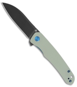 QSP Otter Liner Lock Knife Jade G-10 (2.7" Black) QS140D2