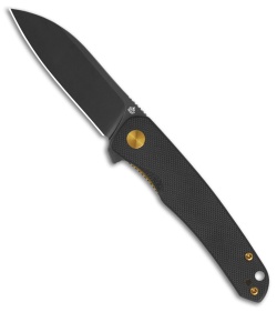 QSP Otter Liner Lock Knife Black G-10 (2.7" Black) QS140C2