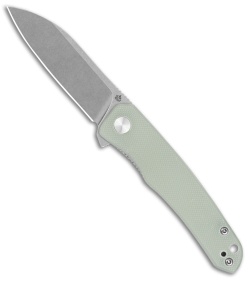 QSP Otter Liner Lock Knife Jade G-10 (2.7" Stonewash) QS140D1