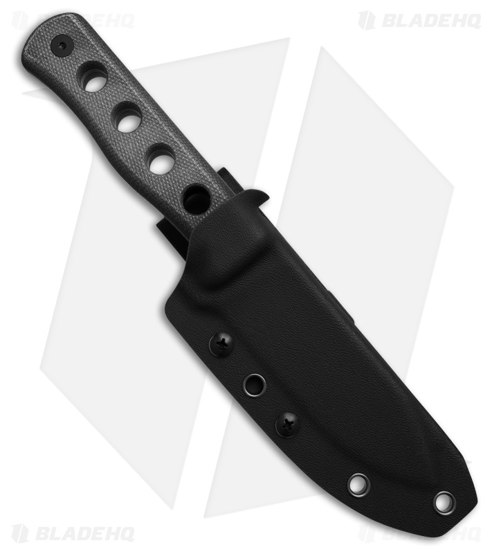QSP Canary Fixed Blade Knife Black Micarta Black SW