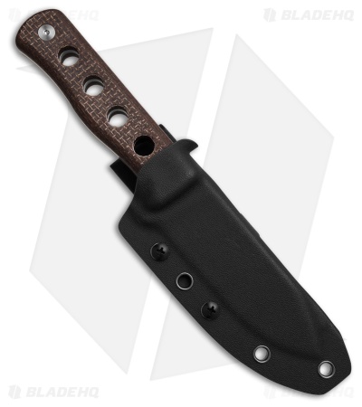 QSP Canary Fixed Blade Fixed Blade Knife Dark Brown Micarta (4.25" Stonewash)
