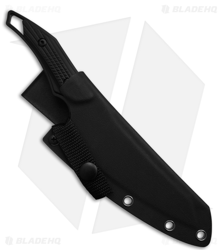 QSP T-Cook Fixed Blade Knife Black G-10 (5.3" Black)