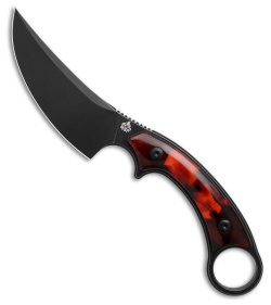 QSP Viper Fixed Blade Knife Tortoise Resin (4&quot; Black Stonewash) | 229916
