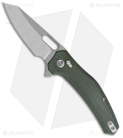 unico CLEVE (クリーブ) パイル ラグ グリーン　140×200 QSP Emu Glyde Lock Green Micarta Wharncliffe SW 14C28N
