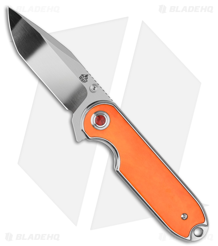 QSP Nebula Orange Bone Clip Point Mirror/Polish 14C28N