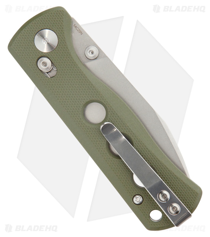 QSP Canary Glyde Lock Knife Olive Green G-10 (2.8" Stonewash) QS150GL-B1