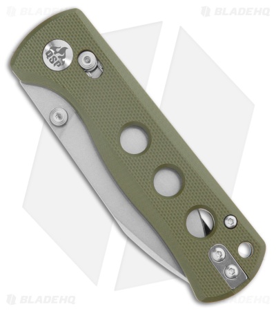 QSP Canary Glyde Lock Knife Olive Green G-10 (2.8" Stonewash) QS150GL-B1