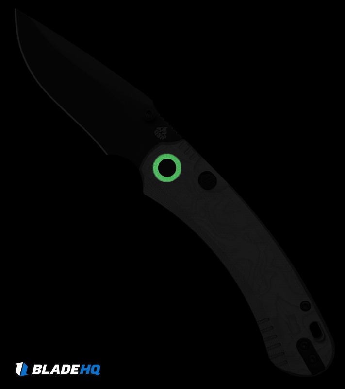 QSP Coyote Button Liner Lock Knife Aluminum Foil G-10 (3.2" Black)
