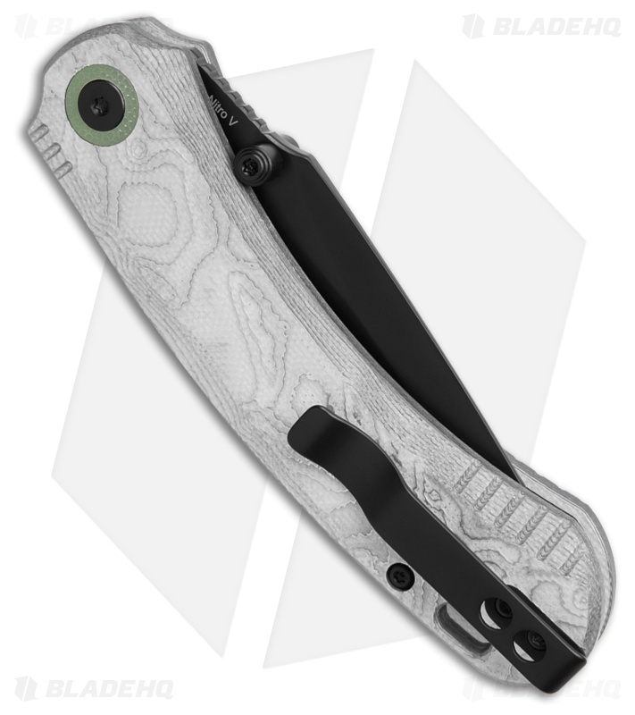 QSP Coyote Button Liner Lock Knife Aluminum Foil G-10 (3.2" Black)