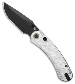 QSP Coyote Button Liner Lock Knife Aluminum Foil G-10 (3.2" Black)