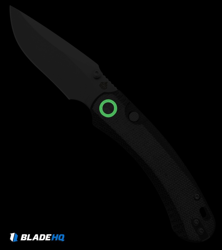 QSP Coyote Button Liner Lock Knife Black Micarta (3.2" Stonewash)
