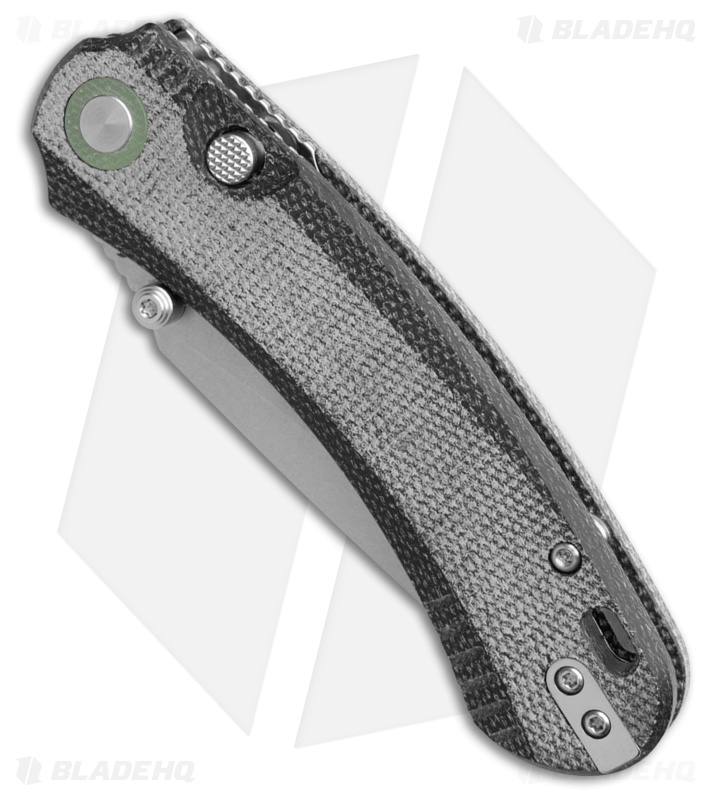 QSP Coyote Button Liner Lock Knife Black Micarta (3.2" Stonewash)