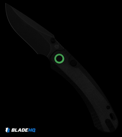 QSP Coyote Button Liner Lock Knife Black Micarta (3.2" Black SW)