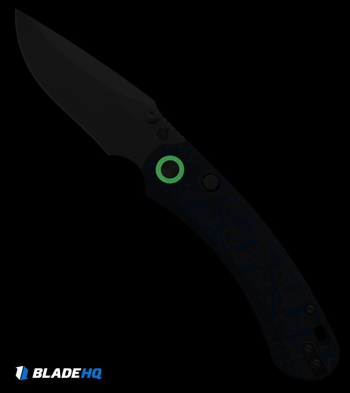 QSP Coyote Button Liner Lock Knife Blue Multicolor Micarta (3.2" SW)
