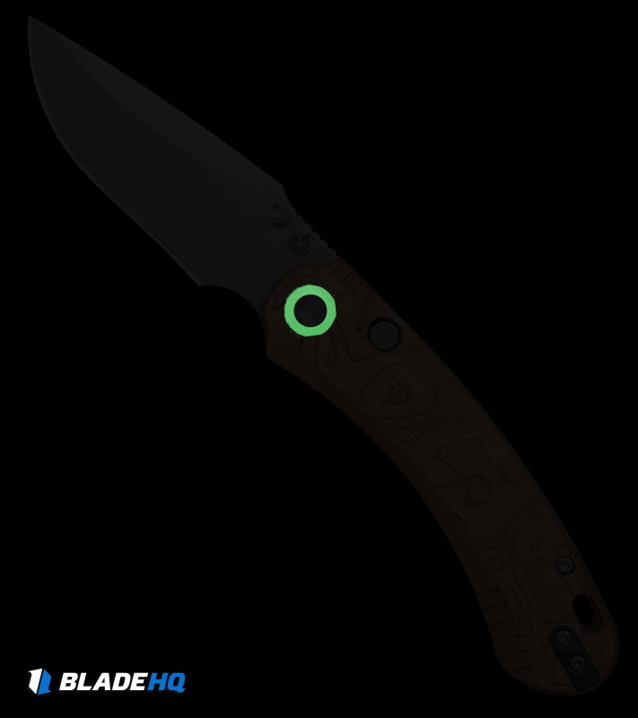 QSP Coyote Button Liner Lock Knife Copper Foil G-10 (3.2" SW)