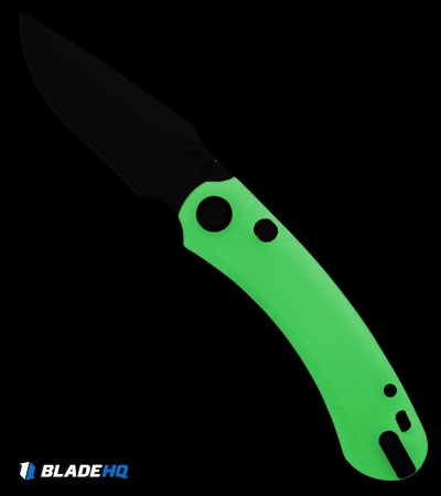 QSP Coyote Button Liner Lock Knife Glow-In-The-Dark G-10 (3.2" SW)