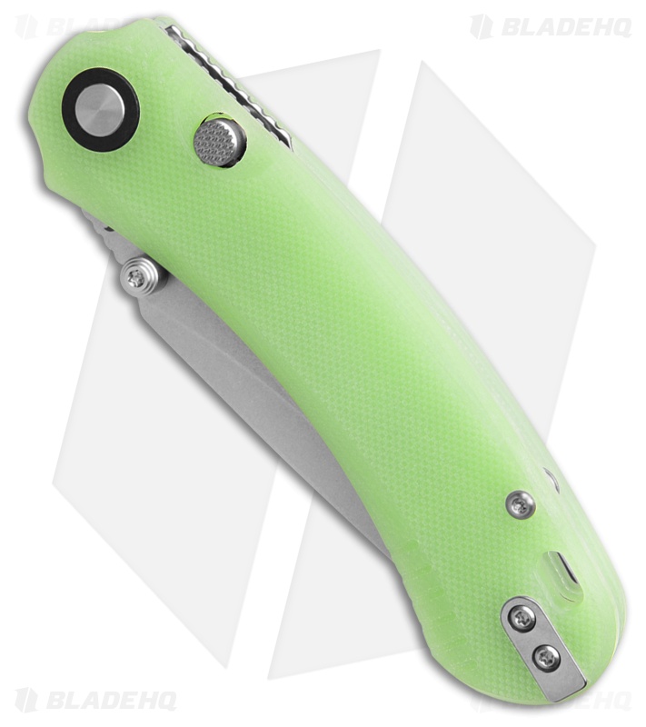 QSP Coyote Button Liner Lock Knife Glow-In-The-Dark G-10 (3.2" SW)