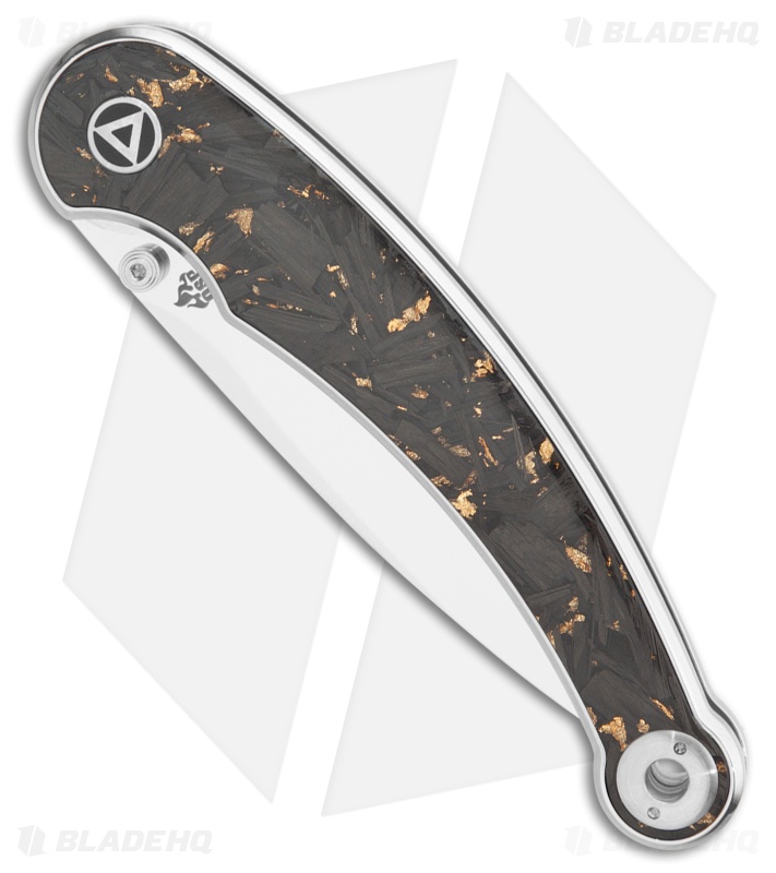 QSP Dolphin Liner Lock Knife Carbon Fiber (3.2" Mirror Polish) QS161-A