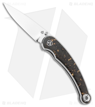 QSP Dolphin Liner Lock Knife Carbon Fiber (3.2" Mirror Polish) QS161-A