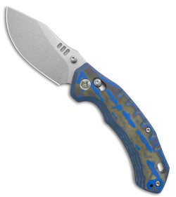 QSP Elk Glyde Lock Knife Blue-Black Micarta (3.1" SW)